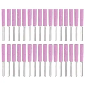 Fipux 676766645566 32set 7/32 Inch Diamond Chainsaw Sharpener Sharpening Stone Grinding File Pink