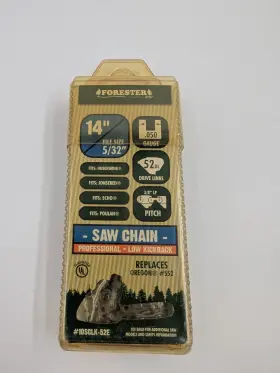 10sclk-52e Forester New 14 Inch Professional Chainsaw Saw Chain .050 Gauge File Size 5/32