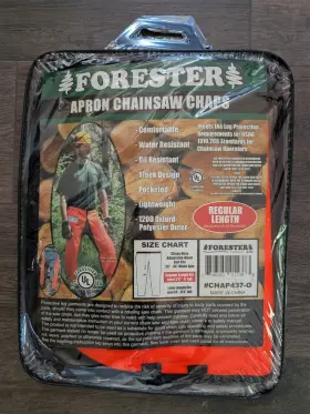 Chap437-o Forester R-7-11 Apron Style Chainsaw Safety Chaps