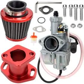 Hyq003-212 Fvrito Performance Vm22 26mm Carburetor Carb For Predator 212cc 196cc A-red