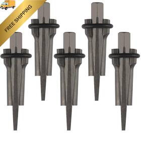 Genhakon 787502219184 5 Packs 5/8 Inch Stone Splitter Wedge And Feather Shims Grey