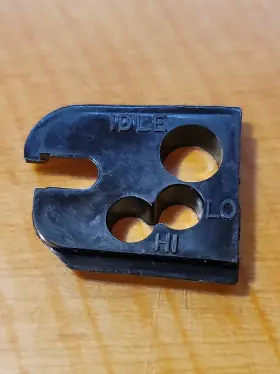 68814 Genuine Mcculloch Nos Power Mac 6 Adjustment Cover Plate Carburetor Hi Lo Idle