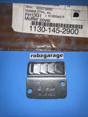 1130-145-2900 Genuine Stihl 145-2900 New Oem Muffler Exhaust Cover 017 018 Ms170 C Ms180 B21