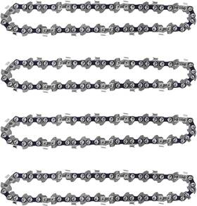 Gle 748327996544 4 Pack 8 Inch Chainsaw Chain 1/4 Pitch .043 Gauge 47 Drive Links Fits For I