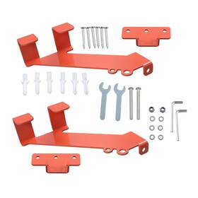 Globalmart-top Gt10036754 2 Pack Heavy-duty Chainsaw Hanger Wall Mount Rack Garage Organizer Hooks Orange