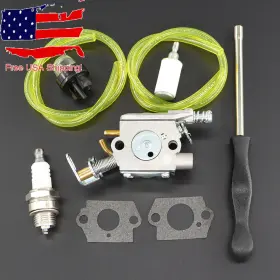 C4620 Goldenmotor Carburetor Kit For Ryobi Chainsaw 46cc 2-cycle Engine With Carb Tool