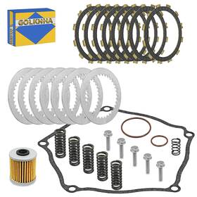 Golknha 13088-0014 Clutch Kit And Friction Steel Plates Gasket For Kawasaki Kx250f 2004-2008 Suz