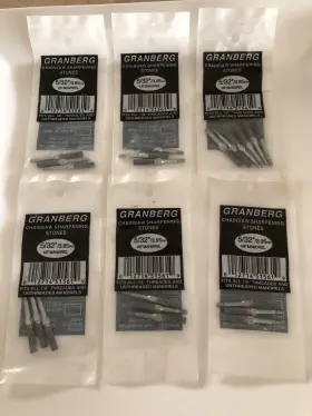 G417 Granberg 012714515619 Lot Of 6 Packages 21 Pcs Threaded Grinding Stones - #g417 5/32 Inch /3.95