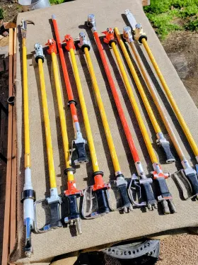 13ll325-x Greenlee Inch Lot Of Commercial Hydraulic Pole Saws Untested / As-is For Parts Or Repair
