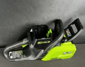Cs80l01 Greenworks 80v 16 Inch Brushless Cordless Chainsaw Tool Only Used