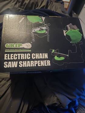 Grip 501103 Chainsaw Sharpener Brand Bench Or Vise Set Up. New Has Been Opened