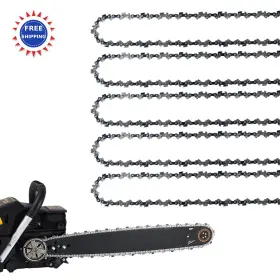 Gsshbr 748327992904 5 Pack 16 Inch Chainsaw Chain 56 Drive Links Gauge Pitch Replacement Chains
