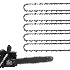 Gsshbr 748327993642 5 Pack 20 Inch Chainsaw Chain 81 Drive Links .063 Gauge .325 Pitch Replace