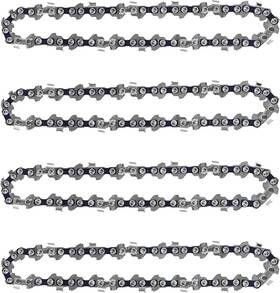 Gsshbr 748327994533 4 Pack 8 Inch Chainsaw Chains Replacement 1/4 Pitch 47 Drive Links .043 Gauge