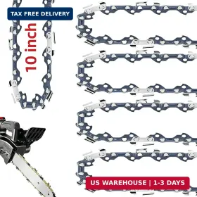 Gu Sheng 742669823247 5 Pack 10 Inch Chainsaw Chain 3/8 Lp Pitch .043 Gauge 40 Drive Links Fits For