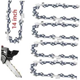 Gu Sheng 745635185929 5 Pack 14 Inch Chainsaw Chain 52 Drive Links .050 Gauge 3/8 Lp Pitch