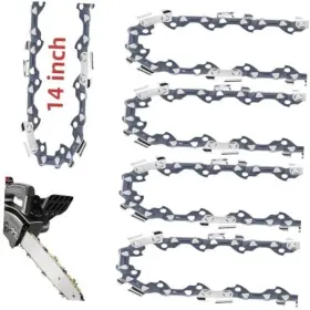 Gu Sheng 745635185929 5 Pack 14 Inch Chainsaw Chain 52 Drive Links .050 Gauge 3/8 Lp Pitch
