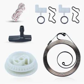 Ms170 Haishine L0066 Recoil Pull Starter Spring Pulley Handle Grip Rope Kit For Stihl Ms180