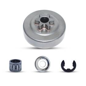 Haishine L0663 3/8 Inch 6t Clutch Drum Sprocket Washer E-clip Kit Fit Stihl F 3/8-6t