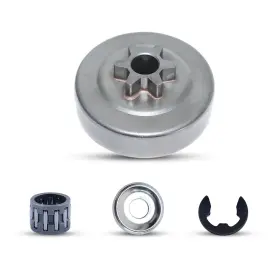 L0663 Haishine 3/8 Inch 6t Clutch Drum Sprocket Washer E-clip Kit Fit Stihl F 3/8-6t