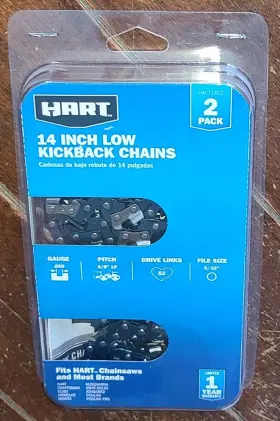 Hac114c2 Hart 2 Pack 14 Inch Low Kickback Chains #hac114c2