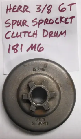 181-m6 Herr Oem 3/8 Inch 6t Spur Sprocket Drum 181 M6