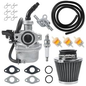 Holato Hlt-19hyq Pz19 Carburetor Carb Air Filter Fuel Line Kit For 50cc 70cc 90cc Black