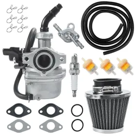 Hlt-19hyq Holato Pz19 Carburetor Carb Air Filter Fuel Line Kit For 50cc 70cc 90cc Black