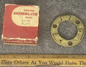 57792 Homelite Plate New Old Stock Genuine Oem Replacement Part - Vintage