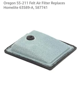 63589-a Homelite 63589/63589a/hom12 Oregon 55-211 Felt Air Filter Replaces 587741