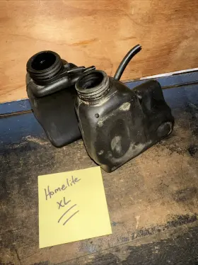 69281 Homelite Xl Chainsaw - Gas And Oil Tanks Used Original Parts