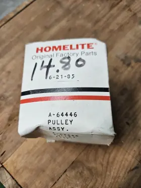 A-64446 Homelite New Old Stock Pulley Assembly Part #