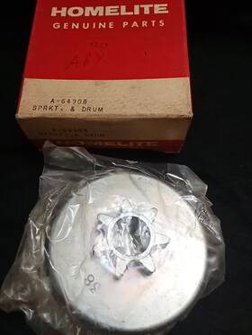 Homelite A-64908 Sprocket And Drum Genuine Replacement Part No Bearing