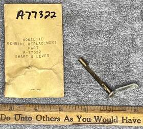 Homelite A-77322 Shaft And Lever New Old Stock Genuine Oem Replacement Part Vtg