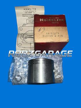Homelite Aa-55279 Nos Piston And Pin 4-20 17 500 Buz Zip Wiz Super 55/66 B78