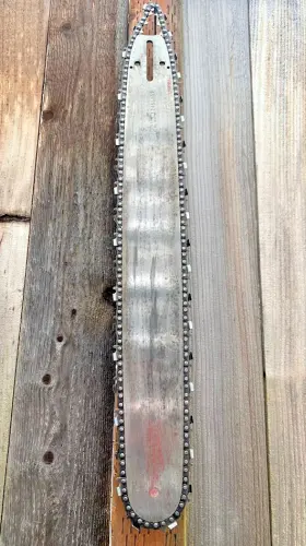 D096 Homelite Textron F014 Nice 22 Inch / 24 Chainsaw Bar And Vtg Oregon Chain Combo .050 3/8