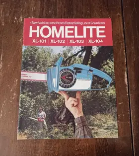 Xl-101 Homelite Xl-104 1967 102 103 104 Chain Saw Dealer Advertising Sales Brochure