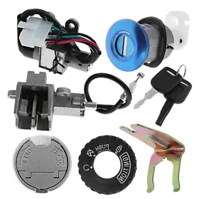 Hoypeyfiy 653445563182 Gy6 50cc Ignition Key Kit Replacement For 49cc 60cc 72cc 82cc 125cc Taot