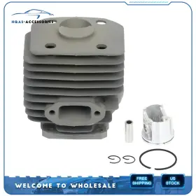 Hq107725a01 Hqas-accessories Cylinder Piston Kit Pin And Ring Circlips Fits Husqvarna 261 262 262xp Chainsaw