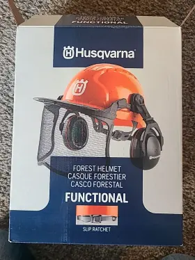 Husqvarna 024761028479 Pro Forest Functional Helmet With Ratchet System New Open Box