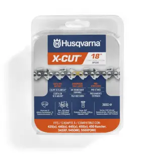 Sp33g Husqvarna 024761029674 X-cut 18 Inch Chainsaw Chain .325 Pitch .050 Gauge 72 Drive Links