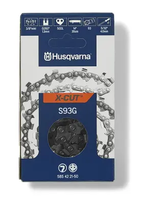 585422150 Husqvarna 024761029759 X-cut S93g Chains Orange/gray