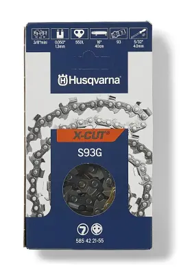 585422155 Husqvarna 024761029773 X-cut S93g 18 Inch Chainsaw Chain 3/8 Mini Pitch 050 Gauge