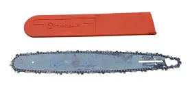 107799 Husqvarna 18 Inch Farm Tough 508 91 74-68 Chainsaw Bar Chain Oem Good With Cover
