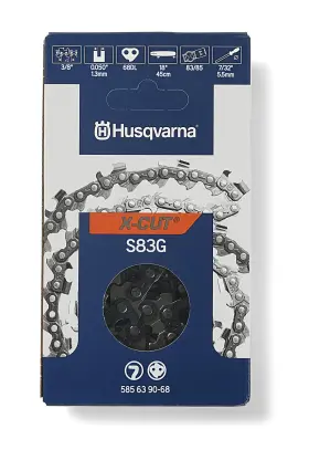 S83g Husqvarna 193028002214 18 Chainsaw Chain 3/8ftft Pitch .050 Guage 68 Drive Links