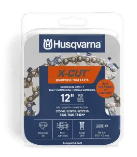 S93g Husqvarna 193028023929 X-cut 12 Inch Chainsaw Chain 3/8 Mini Pitch .050 Gauge 45 Drive L
