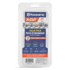 Sp33g Husqvarna 193028240210 X-cut 20 Inch Chainsaw Chain 2 Pack .325 Pitch .050 Gauge 80 Driv