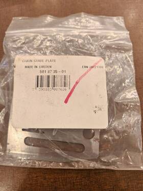 Husqvarna 501763201 New Genuine Chain Guide Plate 501 87 05-01 - Fits Model 51 55 50 154