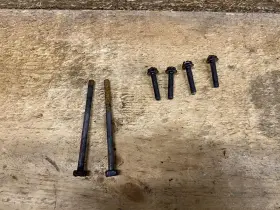 503200225 Husqvarna 50 51 55 Used Oem Cylinder Hardware Set Muffler Studs Bolts