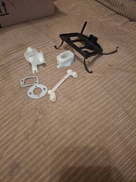 Husqvarna 503446301 268 272 Xp Se Good Used Oem Intake Block Flange Bracket Seal Assembly